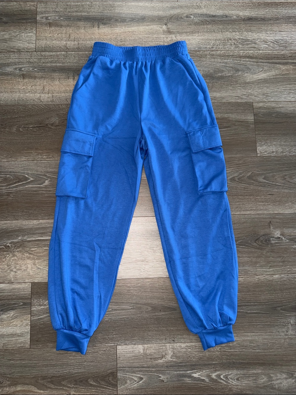 white birch Bright Blue Cargo Jogger Pants